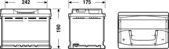 Exide EB621 - Akumulator za startovanje parts5.com