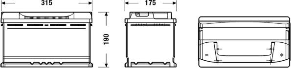 Exide EB800 - Baterie de pornire parts5.com