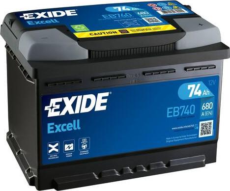 Exide EB740 - Starter akumulator parts5.com