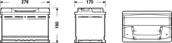 Exide EB740 - Akumulator parts5.com