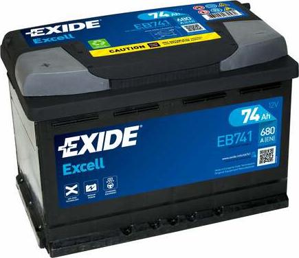 Exide EB741 - Baterie de pornire parts5.com