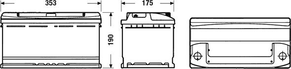 Exide EC900 - Baterie de pornire parts5.com