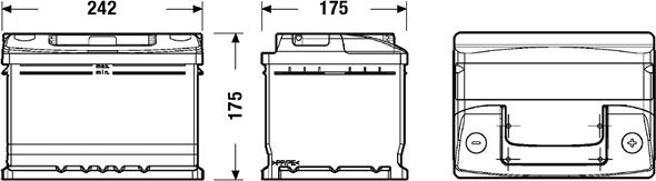 Exide EC542 - Starter akumulator parts5.com