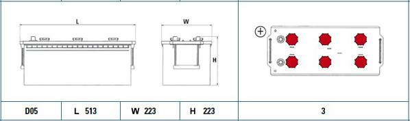 Exide EX1803 - Käynnistysakku parts5.com