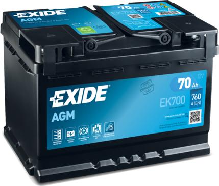 Exide EK700 - Żtartovacia batéria parts5.com