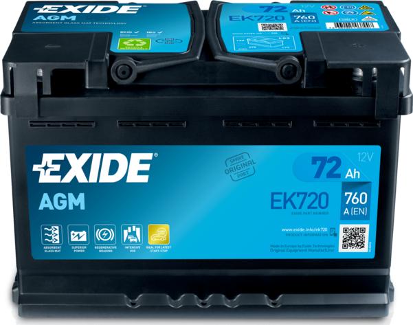 Exide EK720 - Starterbatterie parts5.com