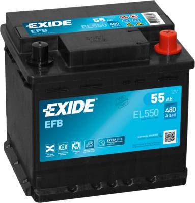 Exide EL550 - Starterbatterie parts5.com