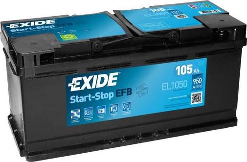 Exide EL1050 - Batterie de démarrage parts5.com