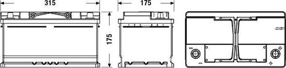 Exide EL752 - Żtartovacia batéria parts5.com