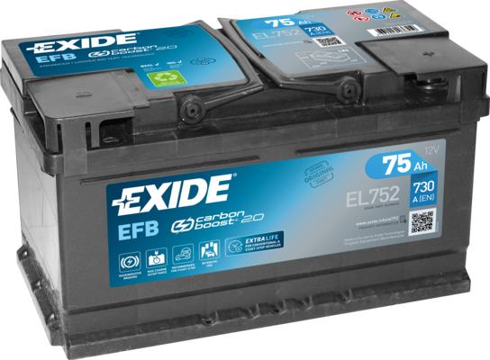 Exide EL752 - Starter Battery parts5.com