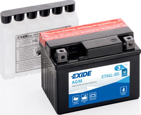 Exide ETX4L-BS - Baterie de pornire parts5.com