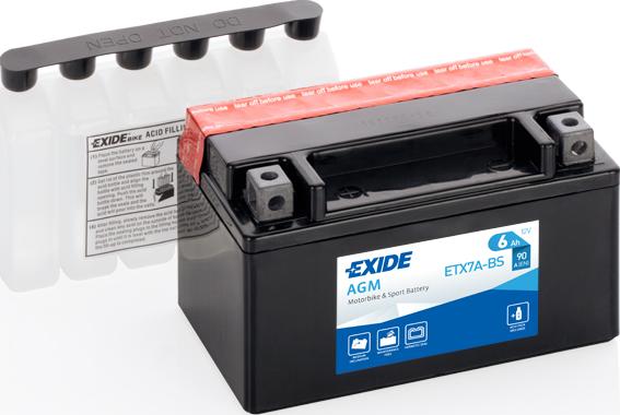 Exide ETX7A-BS - Baterie de pornire parts5.com