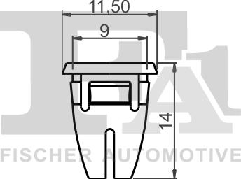 FA1 14-60002.5 - Stopper, ehis / kaitseliist parts5.com