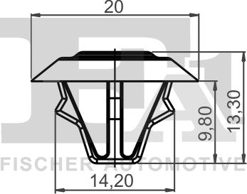 FA1 14-10005.5 - Clip, enjoliveur parts5.com