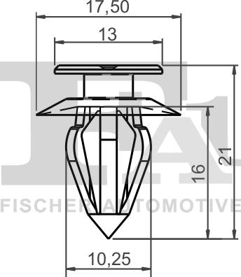 FA1 11-40003.25 - Clip, listón parts5.com