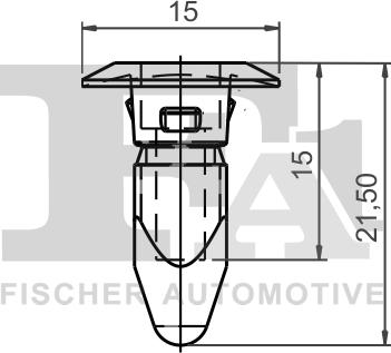 FA1 11-60006.10 - Kopča, ukrasna / zaštitna letvica parts5.com