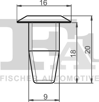 FA1 11-60012.10 - Clip, listón parts5.com