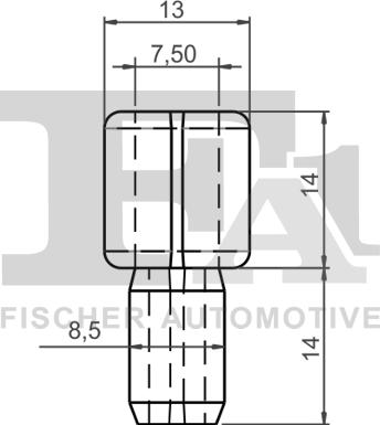 FA1 11-10035.5 - Klips, süs / koruma çitası parts5.com