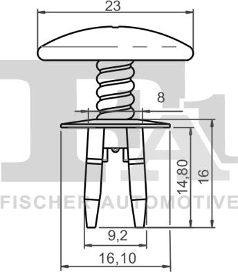 FA1 11-30004.10 - Клипс (щипка), декоративна / предпазна лайсна parts5.com