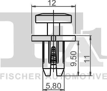 FA1 11-30002.10 - Kopča, ukrasna / zaštitna lajsna parts5.com