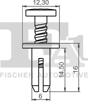 FA1 11-30011.5 - Клипс (щипка), декоративна / предпазна лайсна parts5.com