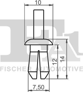 FA1 11-20004.5 - Κλιπ, διακοσμητική / προστατευτική λωρίδα parts5.com