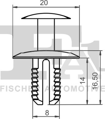 FA1 11-20012.10 - Príchytka ozdobnej / ochran. liżty parts5.com