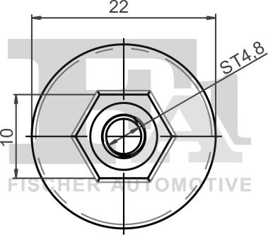 FA1 11-70009.100 - Clip, trim / protective strip parts5.com