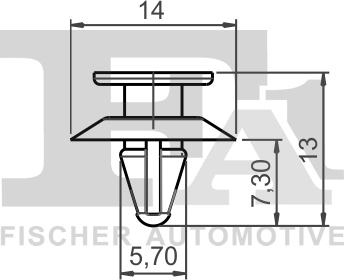 FA1 13-40007.5 - Suoja / koristelista parts5.com