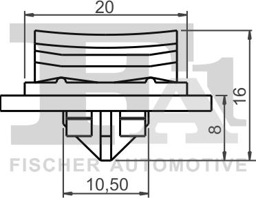 FA1 13-40017.5 - Pidike, ikkuna-asennus parts5.com