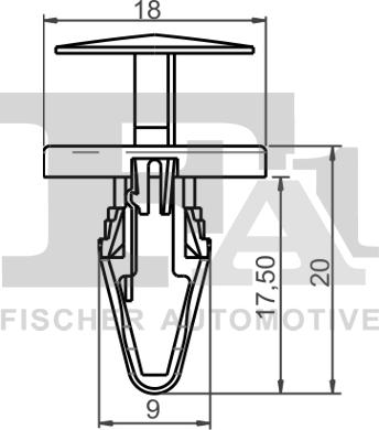 FA1 87-20002.10 - Clip, trim / protective strip parts5.com