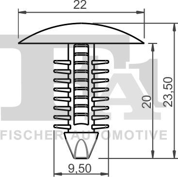 FA1 33-10018.25 - Spojka, Okrasna / zascitna letev parts5.com