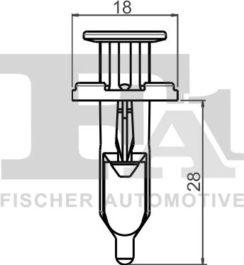 FA1 77-30009.5 - Clip, listón parts5.com