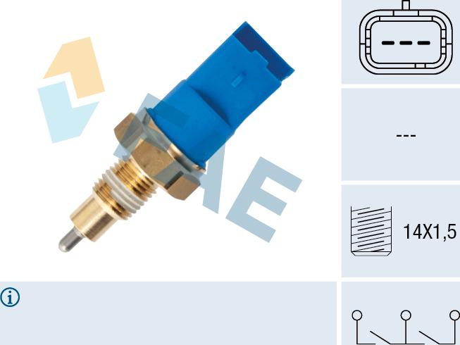 FAE 40998 - Interruptor, piloto de marcha atrás parts5.com