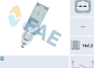 FAE 40491 - Διακόπτης, φώτα όπισθεν parts5.com