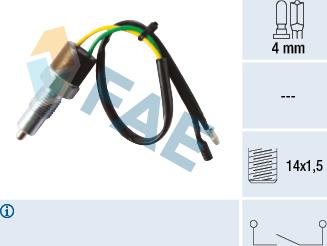 FAE 40580 - Switch, reverse light parts5.com