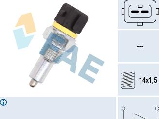 FAE 40570 - Prekidač, svjetlo za vožnju unatrag parts5.com