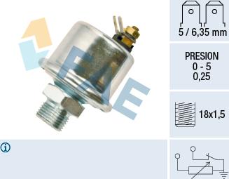 FAE 14990 - Senzor,presiune ulei parts5.com