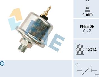 FAE 14730 - Sensor, presión de aceite parts5.com