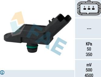 FAE 15091 - Sensor, presión colector de admisión parts5.com