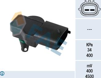 FAE 15192 - Czujnik, ciśnienie doładowania parts5.com