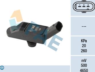 FAE 15134 - Sensor, presión colector de admisión parts5.com