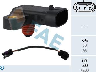 FAE 15122 - Sensor, intake manifold pressure parts5.com