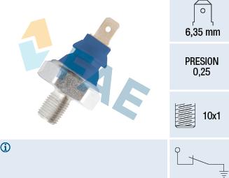 FAE 11690 - Snímač, tlak oleje parts5.com