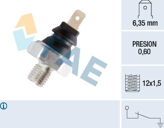 FAE 11650 - Sender Unit, oil pressure parts5.com