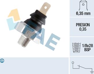 FAE 11610 - Sensor, Öldruck parts5.com