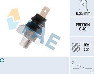 FAE 11060 - Sensor, presión de aceite parts5.com