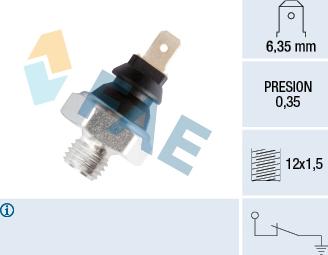 FAE 11200 - Sender Unit, oil pressure parts5.com