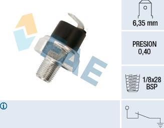 FAE 11730 - Senzor,presiune ulei parts5.com