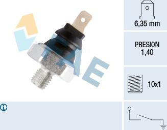 FAE 12900 - Sensor, presión de aceite parts5.com